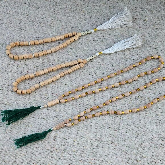 EID Pray Tasbbeh Religious Beads Real Handcrafted Prayer Beads Ramadan Rosary X4 - Picture 8 of 9